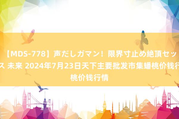 【MDS-778】声だしガマン！限界寸止め絶頂セックス 未来 2024年7月23日天下主要批发市集蟠桃价钱行情