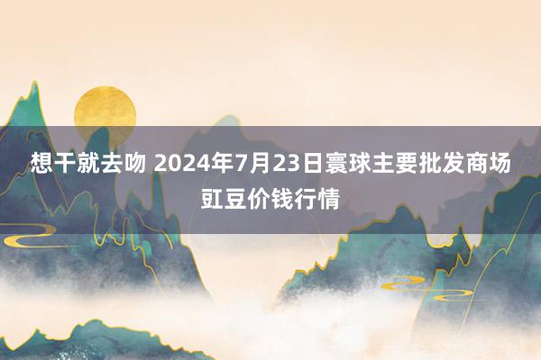 想干就去吻 2024年7月23日寰球主要批发商场豇豆价钱行情