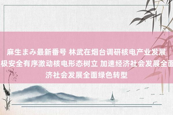 麻生まみ最新番号 林武在烟台调研核电产业发展时强调 积极安全有序激动核电形态树立 加速经济社会发展全面绿色转型