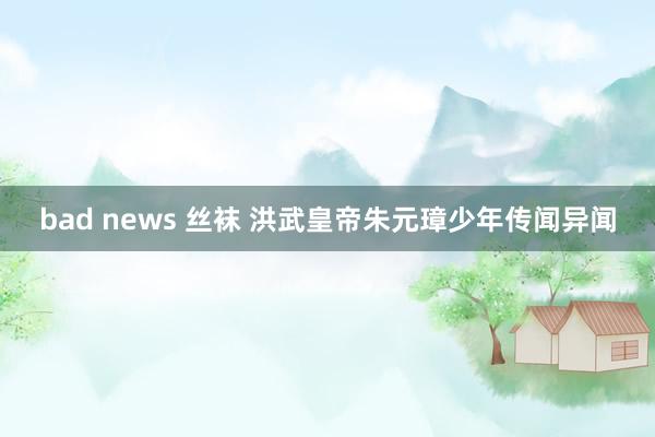 bad news 丝袜 洪武皇帝朱元璋少年传闻异闻