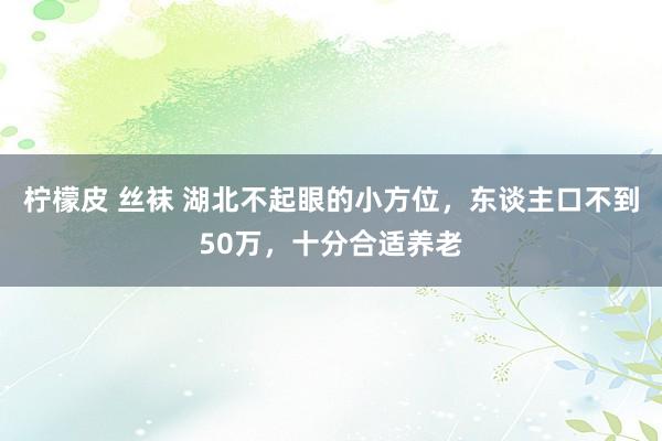 柠檬皮 丝袜 湖北不起眼的小方位，东谈主口不到50万，十分合适养老