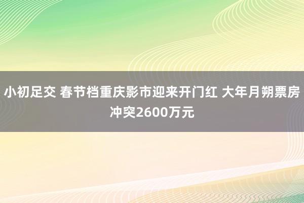 小初足交 春节档重庆影市迎来开门红 大年月朔票房冲突2600万元